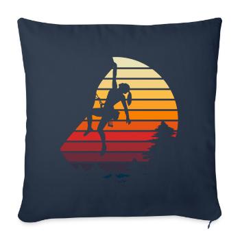 Vintage Trad Climbing - Sofa pillowcase 17,3'' x 17,3'' (45 x 45 cm) - navy - Front