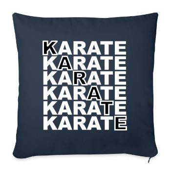 Karate Schriftzug - Sportart - Sofakissenbezug 45 x 45 cm - Navy - Vorne