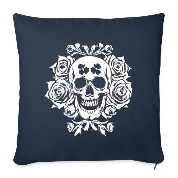 Horror Skull Skull Art Skull Gothic Heavy Metal - Sofa pillowcase 17,3'' x 17,3'' (45 x 45 cm) - navy - Front