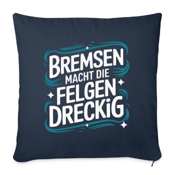 V8 Engine 8 Cylinder Displacement Car Tuning Tuner - Sofa pillowcase 17,3'' x 17,3'' (45 x 45 cm) - navy - Front
