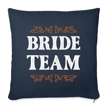 Bride Crew - Sofa pillowcase 17,3'' x 17,3'' (45 x 45 cm) - navy - Front