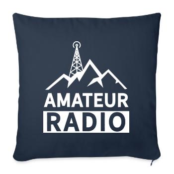 Amateur radio amateur radio operator RAdio - Sofa pillowcase 17,3'' x 17,3'' (45 x 45 cm) - navy - Front