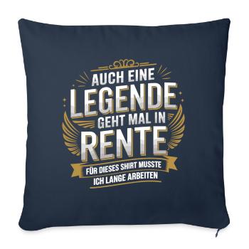 Even a legend retires - Sofa pillowcase 17,3'' x 17,3'' (45 x 45 cm) - navy - Front