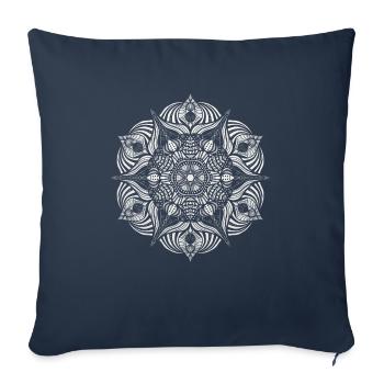 Mandala - Sofakissenbezug 45 x 45 cm - Navy - Vorne
