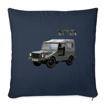 Véhicule hors route Munga Véhicule militaire - Housse de coussin décorative 45 x 45 cm - bleu marine - Devant