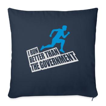 mieux fonctionner que le gouvernement - Housse de coussin décorative 45 x 45 cm - bleu marine - Devant