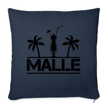 malle - Housse de coussin décorative 45 x 45 cm - bleu marine - Devant