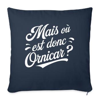 Mais où est donc Ornicar ? - Housse de coussin décorative 45 x 45 cm - bleu marine - Devant