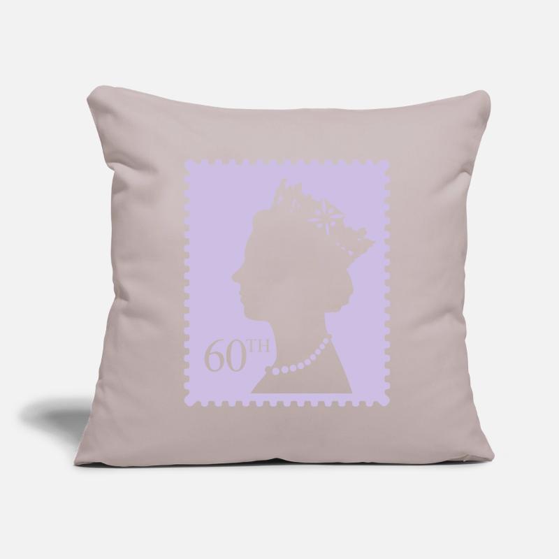 Queen's Jubilee Stamp Sofa pillowcase 17,3'' x 17,3'' (45 x 45 cm)
