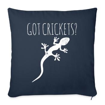 Echse Gecko Besitzer - Sofakissenbezug 45 x 45 cm - Navy - Vorne