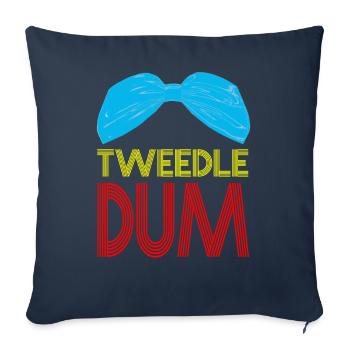 Tweedle Dum Carnaval Drôle De Dames After Ski - Housse de coussin décorative 45 x 45 cm - bleu marine - Devant