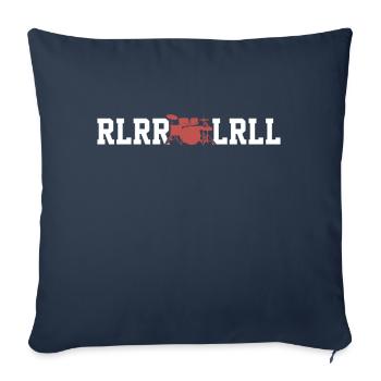 Drums - Sofa pillowcase 17,3'' x 17,3'' (45 x 45 cm) - navy - Front