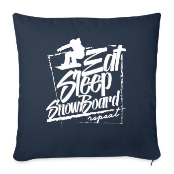 Snowboarding Snowboarder Snowboarding Boarder - Sofa pillowcase 17,3'' x 17,3'' (45 x 45 cm) - navy - Front