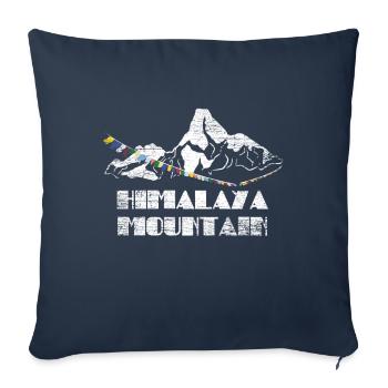 Himalaya Cadeau - Housse de coussin décorative 45 x 45 cm - bleu marine - Devant
