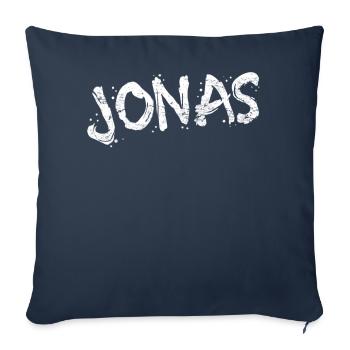 Jonas - Sofakissenbezug 45 x 45 cm - Navy - Vorne