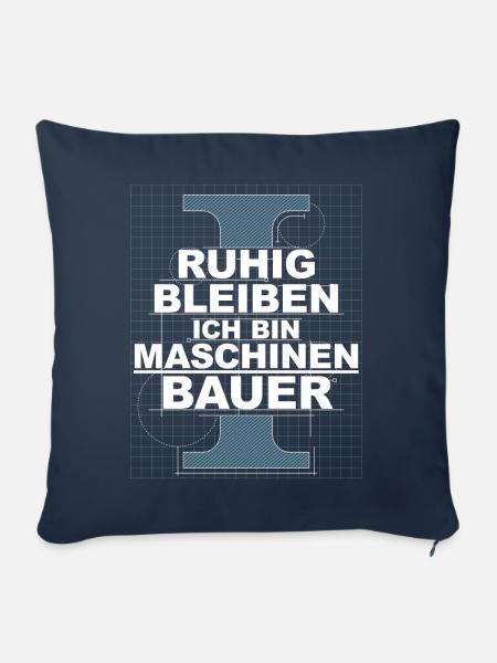 Maschinenbauer Student - Sofakissenbezug 45 x 45 cm - Navy