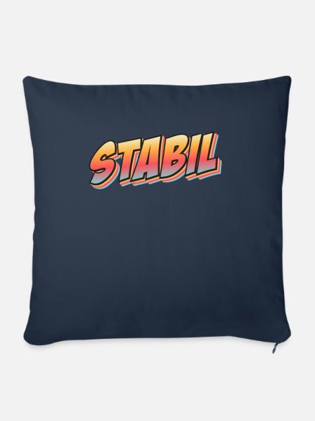 Stabil Comic - Sofakissenbezug 45 x 45 cm - Navy