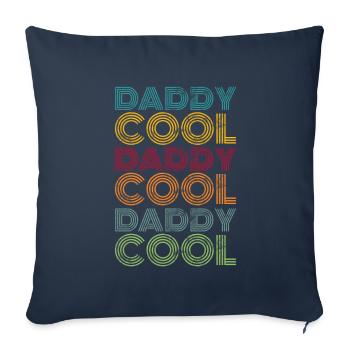 Papa Cool Père Rétro - Housse de coussin décorative 45 x 45 cm - bleu marine - Devant