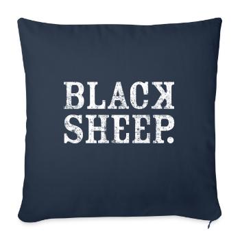 Black Sheep Vintage - Sofa pillowcase 17,3'' x 17,3'' (45 x 45 cm) - navy - Front