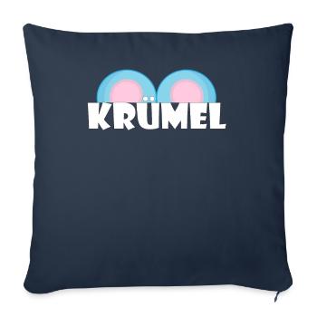 Kosename Krümel Geschenkidee - Sofakissenbezug 45 x 45 cm - Navy - Vorne