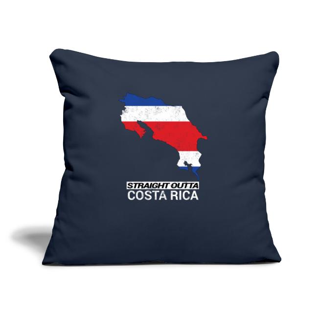 Straight Outta Costa Rica country map &flag
