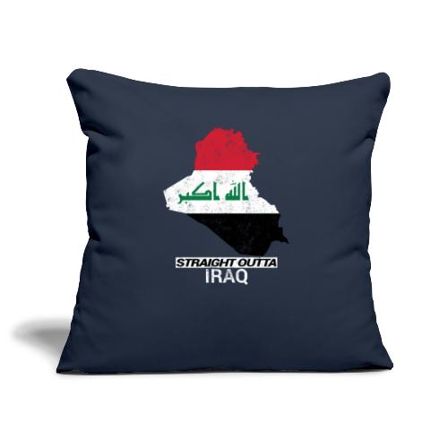 Straight Outta Iraq country map & flag - Sofa pillowcase 17,3'' x 17,3'' (45 x 45 cm)