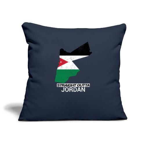 Straight Outta Jordan country map - Sofa pillowcase 17,3'' x 17,3'' (45 x 45 cm)