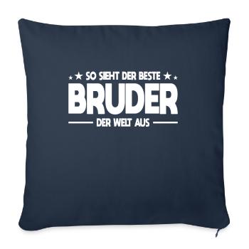 So sieht der beste Bruder der Welt aus - Sofakissenbezug 45 x 45 cm - Navy - Vorne