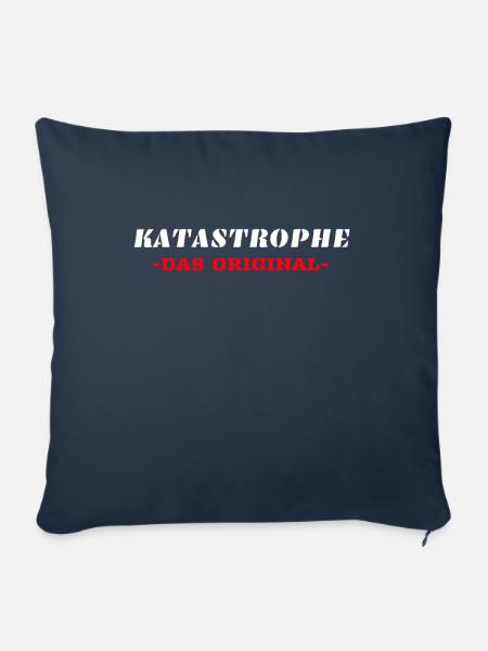 Katastrophe - Das Original - Sofakissenbezug 45 x 45 cm - Navy