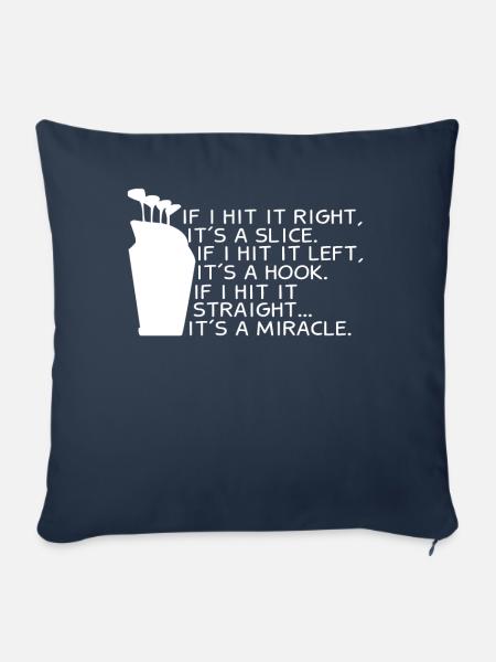 Lustiges Golf Sprüche Geschenk Golfen Golfer - Sofakissenbezug 45 x 45 cm - Navy