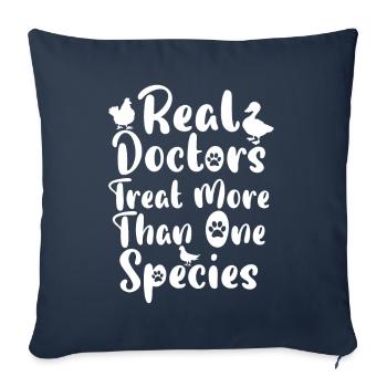 Tierarzt Haustier Veterinär Tiermedizin - Sofakissenbezug 45 x 45 cm - Navy - Vorne