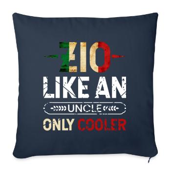 Zio Comme Un oncle Juste Cooler - Housse de coussin décorative 45 x 45 cm - bleu marine - Devant