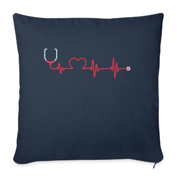 Nurse Nurse Gift Birthday Funny - Sofa pillowcase 17,3'' x 17,3'' (45 x 45 cm) - navy - Front