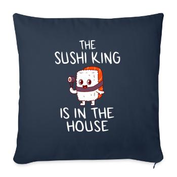 Sushi King - Sofa pillowcase 17,3'' x 17,3'' (45 x 45 cm) - navy - Front
