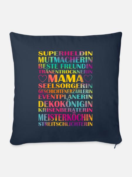 Muttertag - Sofakissenbezug 45 x 45 cm - Navy