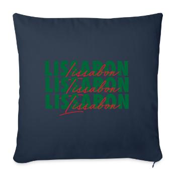 Lisbon Europe Portugal Portuguese - Sofa pillowcase 17,3'' x 17,3'' (45 x 45 cm) - navy - Front