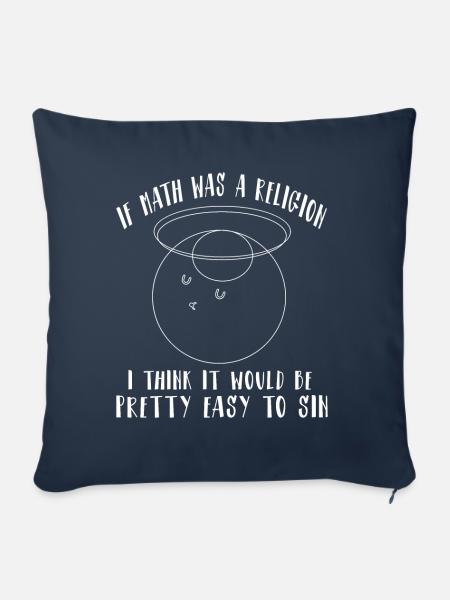 Lustiges Mathematik Sprüche Mathelehrer Lehrer - Sofakissenbezug 45 x 45 cm - Navy