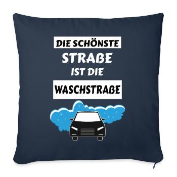 Autowaschen lustige Designs witziger Spruch tuning - Sofakissenbezug 45 x 45 cm - Navy - Vorne