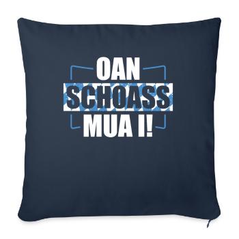 Bayern Bayrischer Dialekt Bayrisch Geschenk - Sofakissenbezug 45 x 45 cm - Navy - Vorne