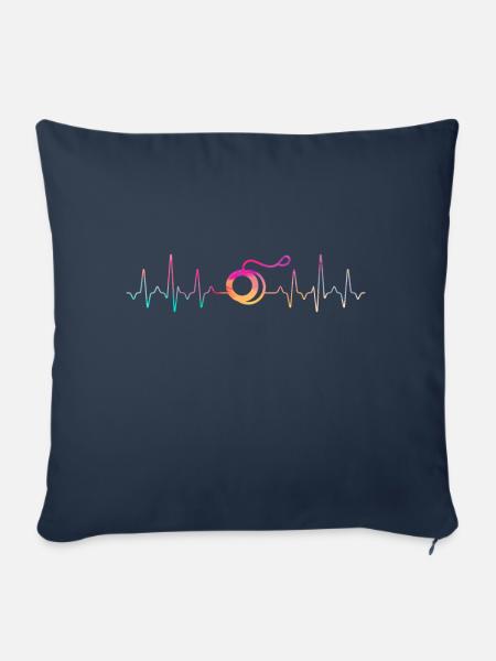 JoJo YoYo Hearbeat - Sofakissenbezug 45 x 45 cm - Navy
