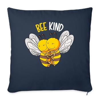 Bee Child Bees Kids Girl - Sofa pillowcase 17,3'' x 17,3'' (45 x 45 cm) - navy - Front