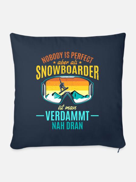 Snowboarding Snowboard Freestyle Snowboarder - Sofakissenbezug 45 x 45 cm - Navy