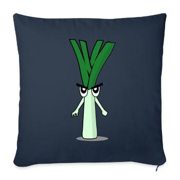 Looked in Leeks Looked in - Sofa pillowcase 17,3'' x 17,3'' (45 x 45 cm) - navy - Front