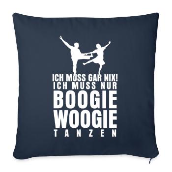 Boogie Woogie Disant Joke Dancer - Housse de coussin décorative 45 x 45 cm - bleu marine - Devant