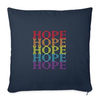 Rainbow - Sofa pillowcase 17,3'' x 17,3'' (45 x 45 cm) - navy - Front