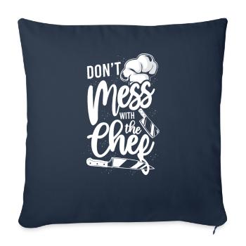 Cooking Cook Kitchen Chef Don'T - Sofa pillowcase 17,3'' x 17,3'' (45 x 45 cm) - navy - Front