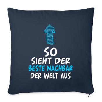 Bester Nachbar - Sofakissenbezug 45 x 45 cm - Navy - Vorne
