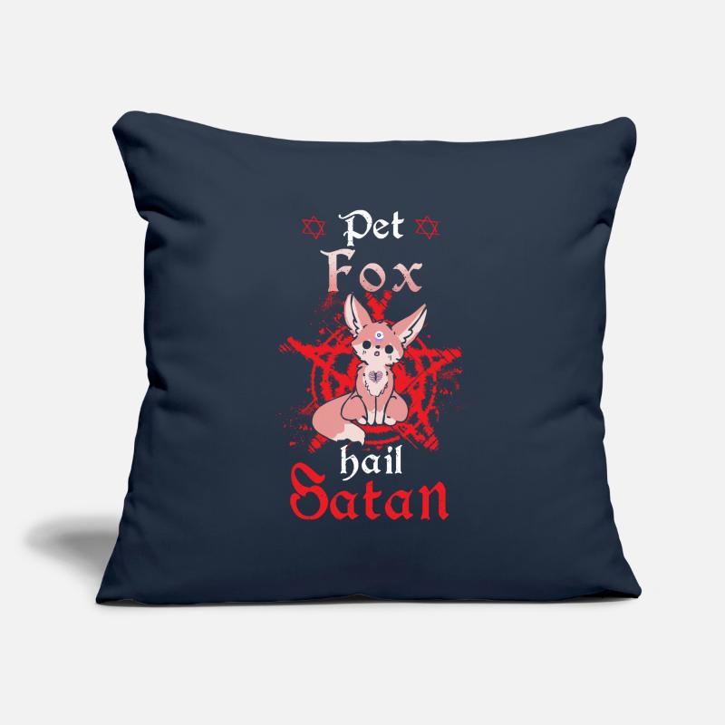Pet Fox Hail Satan Sofa pillowcase 17,3'' x 17,3'' (45 x 45 cm)
