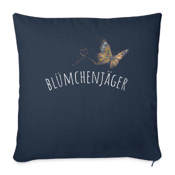 Floristin Floristik Gärtnerin Blumenbeet - Sofakissenbezug 45 x 45 cm - Navy - Vorne