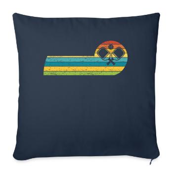 Pickleball Padel Racket Pickleball Balls - Sofa pillowcase 17,3'' x 17,3'' (45 x 45 cm) - navy - Front